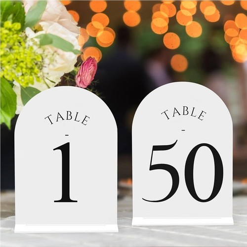 White arch wedding table - arch,