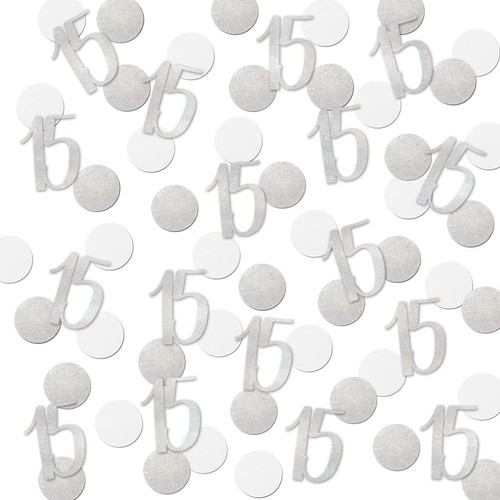Silver glitter confetti - glitter,