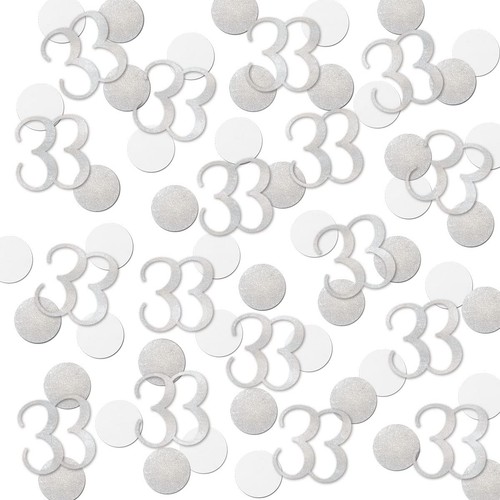 200 pcs silver glitter number - pcs,